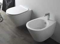 Унитаз подвесной Simas Gambassi GA18bi безободковый, с микролифтом