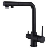 Смеситель для кухни Abber Emotion AF8814B матовый черный