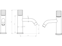 Смеситель для раковины Boheme Stick 121-CRCR.2 chrome touch chrome