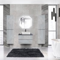 Тумба с раковиной Cezares Molveno 46 80 beton, со столешницей