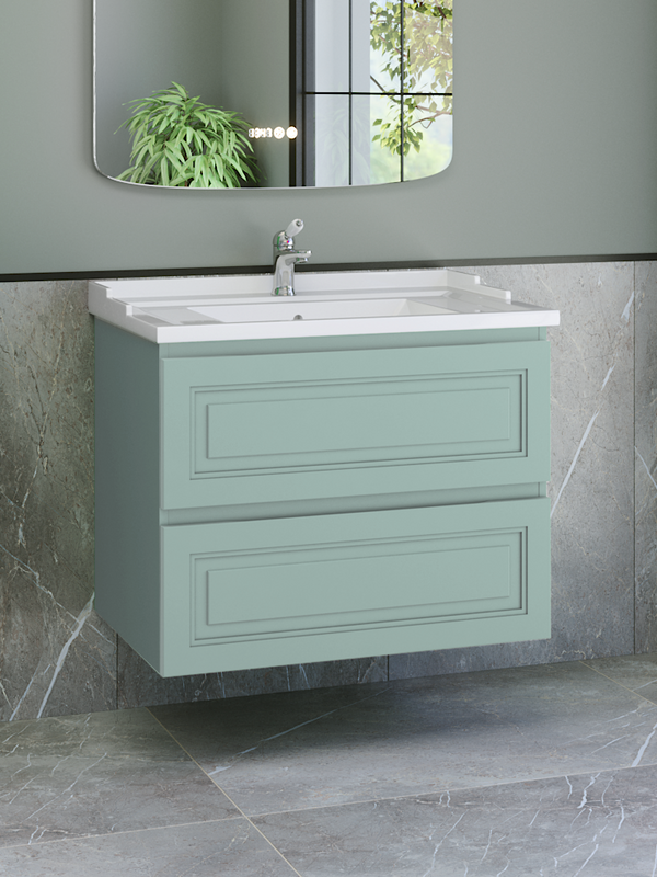 Тумба с раковиной Caprigo Wales 80 селесте