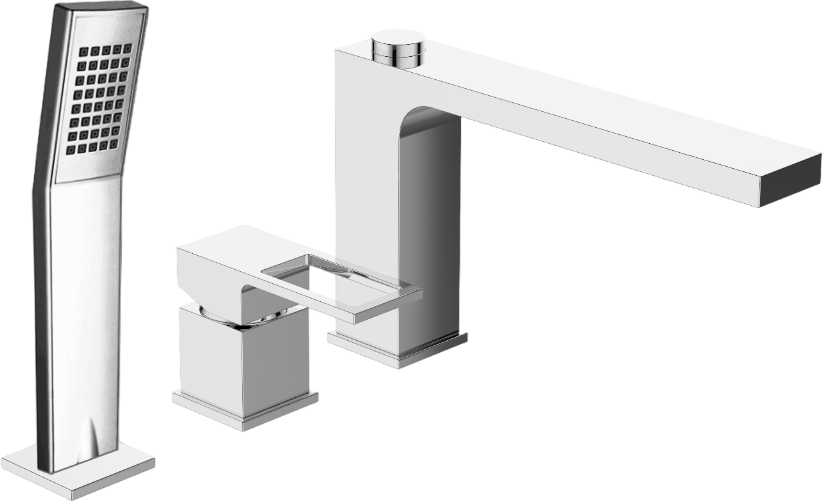 Смеситель на борт ванны BelBagno Romano BVD-CRM