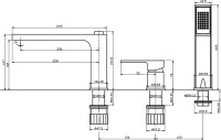 Смеситель на борт ванны BelBagno Romano BVD-CRM