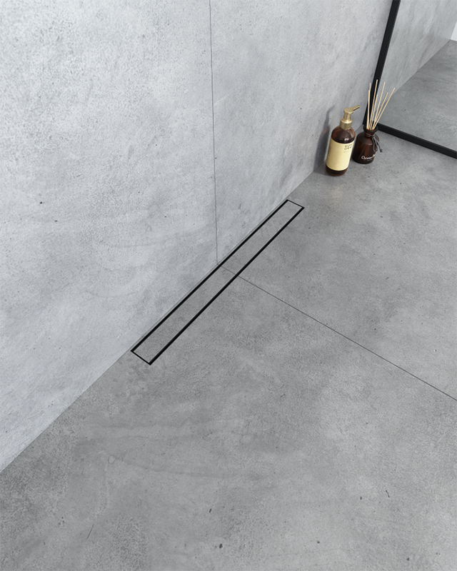 Душевой трап (лоток) Boheme Premium Linear 60 см, черный