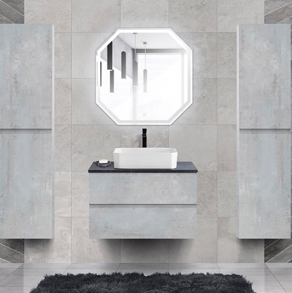 Мебель для ванной комнаты Cezares Molveno 46 80 beton, со столешницей