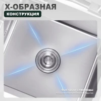 Кухонная мойка Splenka S704.7850.05, сатин Кухонная мойка Splenka S704.7850.05, сатин