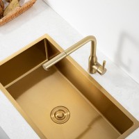 Смеситель для кухни Frap F6096-3 золотой сатин