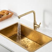 Смеситель для кухни Frap F6096-3 золотой сатин