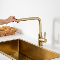 Смеситель для кухни Frap F6096-3 золотой сатин