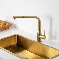Смеситель для кухни Frap F6096-3 золотой сатин