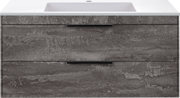 Тумба под раковину Vincea Chiara 2D 100, подвесная, 2 ящика, камень