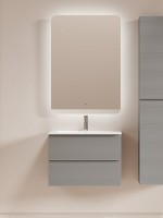 Мебель для ванной комнаты Sancos Folk 70 2я подвесная, ergraut soft, раковина CN7031