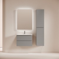 Мебель для ванной комнаты Sancos Folk 70 2я подвесная, ergraut soft, раковина CN7031