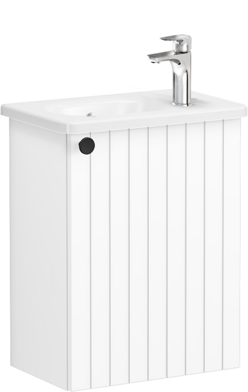 Тумба с раковиной VitrA Root Groove 45 R белая