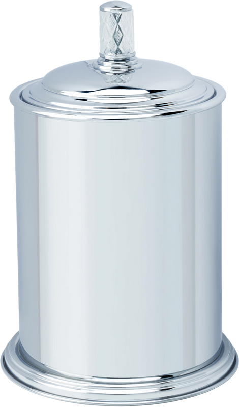Мусорное ведро Boheme Murano Cristal 10907-CRST-CH хром
