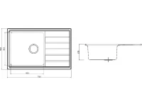 Мойка кухонная Seaman Eco Roma SMR-7850A без отверстий