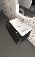 Тумба с раковиной Cezares Stylus 94, nero grafite
