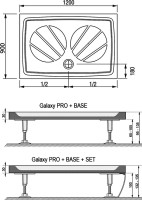 Поддон для душа Ravak Galaxy Pro Gigant Pro 120x90