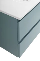 Тумба с раковиной BelBagno Kraft 80 подвесная, матовая голубая, раковина bb800etl