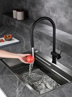 Смеситель для кухни AQUAme Cucina с выдвижным изливом AQM9901MB