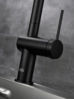Смеситель для кухни AQUAme Cucina с выдвижным изливом AQM9901MB