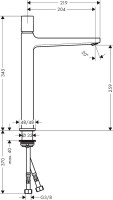 Смеситель для раковины Hansgrohe Metropol 32572000