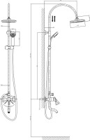 Душевая стойка D&K Schiller DA1463701C09