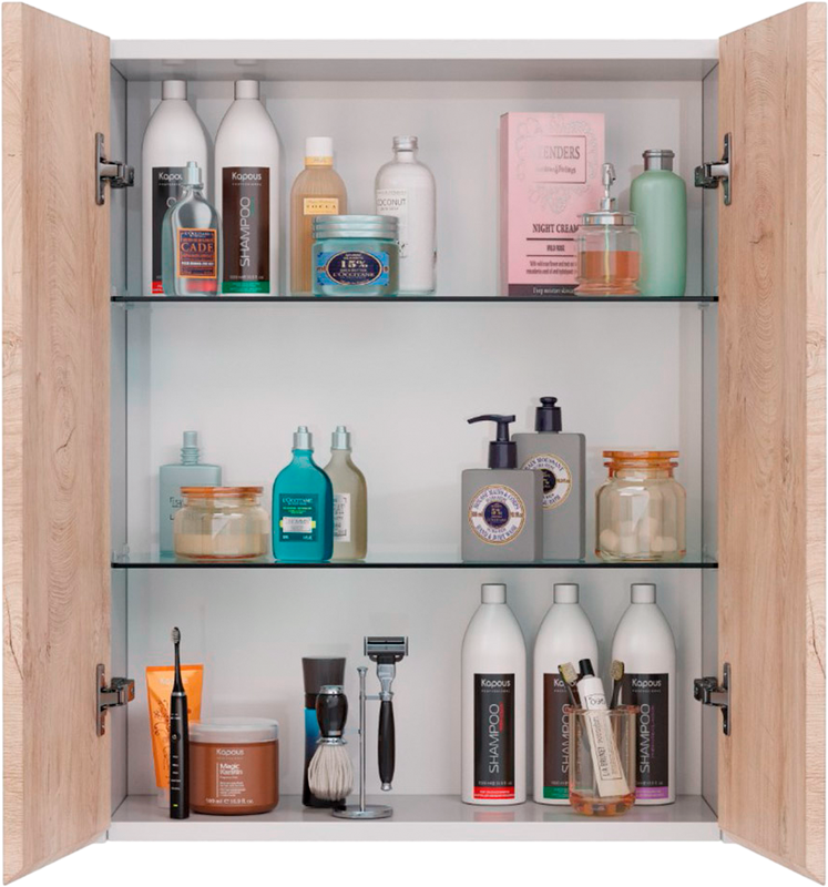 Шкаф Lemark Combi 60 дуб кантри, белый глянцевый