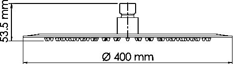 Верхний душ Wasserkraft A117