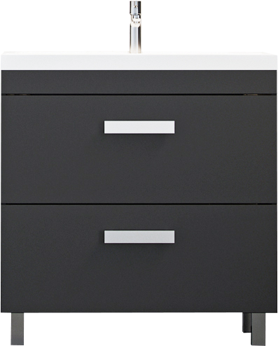 Тумба под раковину Velvex Orlando 80 серая