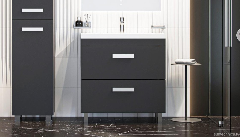 Тумба под раковину Velvex Orlando 80 серая