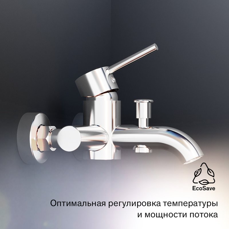 Смеситель для ванны с душем Damixa Scandinavian Pure 361000000 хром