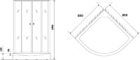 Душевой уголок Niagara NG-003 с поддоном