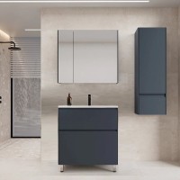 Мебель для ванной комнаты Style Line Лима Plus 70 напольная, эмаль, графит