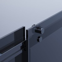 Душевой уголок Ambassador Benefit 19022202HBB-80HBB 130х80 см, профиль черный, стекло тонированное