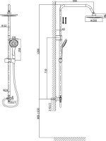 Душевая стойка Rush Bella BL4535-111