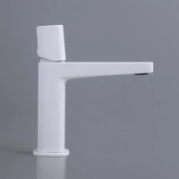 Смеситель для раковины Wasserkraft Saale 9503 белый soft-touch Смеситель для раковины Wasserkraft Saale 9503 белый soft-touch