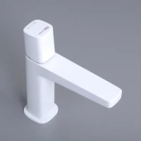 Смеситель для раковины Wasserkraft Saale 9503 белый soft-touch Смеситель для раковины Wasserkraft Saale 9503 белый soft-touch