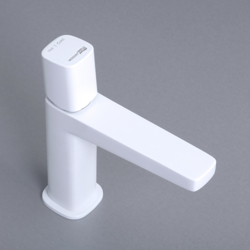 Смеситель для раковины Wasserkraft Saale 9503 белый soft-touch