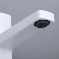Смеситель для раковины Wasserkraft Saale 9503 белый soft-touch Смеситель для раковины Wasserkraft Saale 9503 белый soft-touch