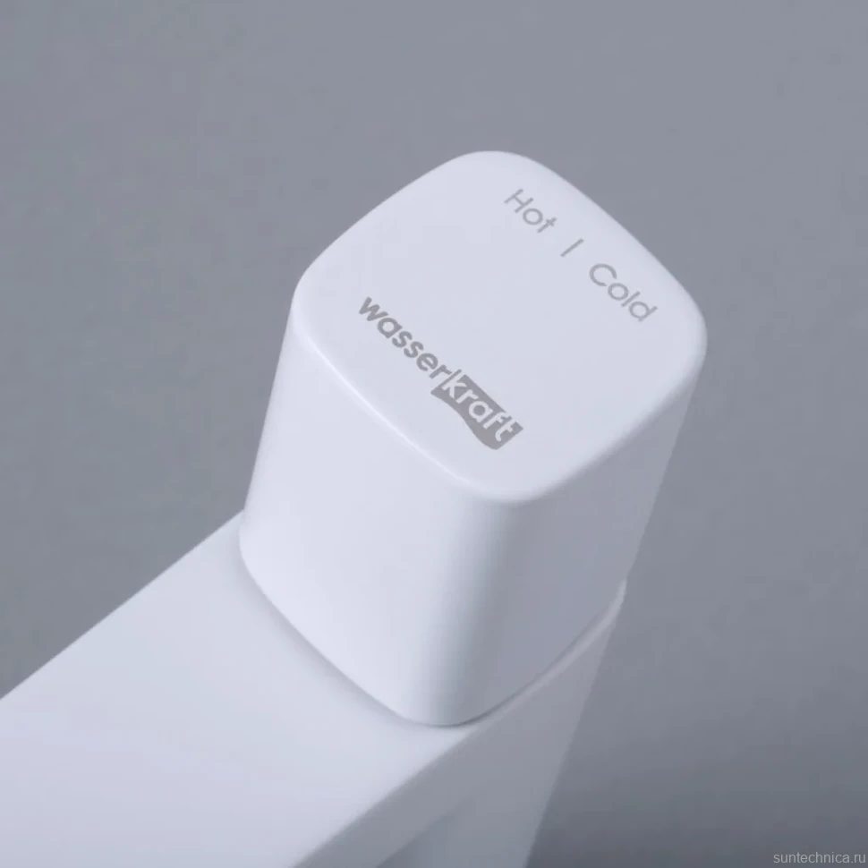 Смеситель для раковины Wasserkraft Saale 9503 белый soft-touch