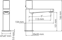 Смеситель для раковины Wasserkraft Saale 9503 белый soft-touch Смеситель для раковины Wasserkraft Saale 9503 белый soft-touch