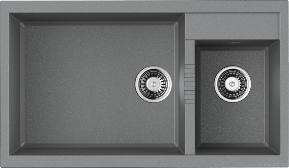 Комплект Мойка Omoikiri Tedori 86-2-LB-GR leningrad grey + Измельчитель Nagare 750