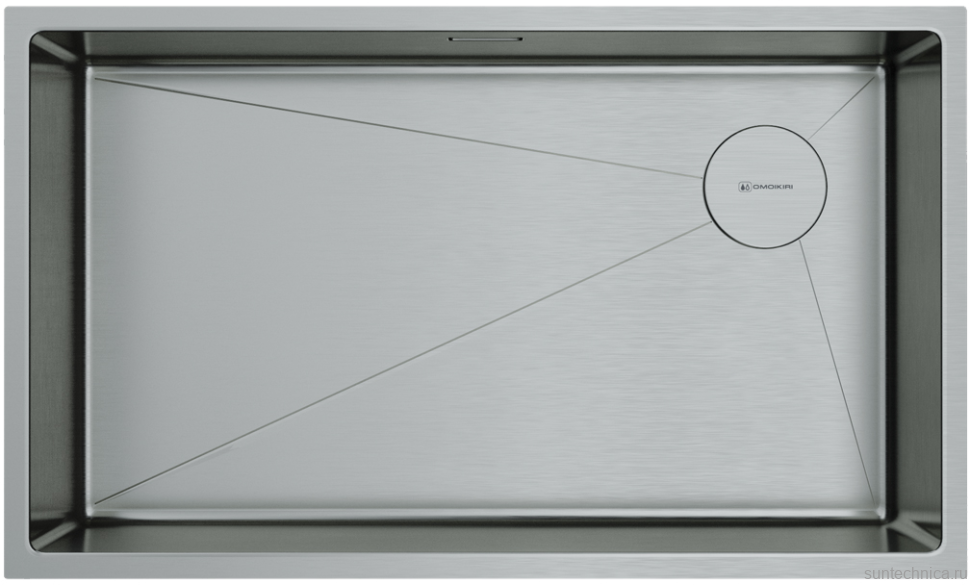 Комплект Мойка Omoikiri Taki 74-U/IF-IN Side нержавеющая сталь + Измельчитель Nagare slim 1250