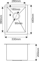 Комплект Мойка Melana + Измельчитель Bone Crusher BC 810-SL Slim Line