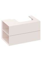 Тумба под раковину без столешницы Ravak Lite SD 80 L алебастровая розовая