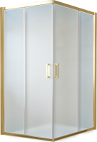 Душевой уголок Vegas Glass ZA-F Tur Novo 110*90 09 10 профиль золото, стекло сатин
