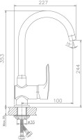 Смеситель для кухни Haiba HB66 HB4066