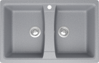 Мойка кухонная Domaci Болонья М-26-005 серая Мойка кухонная Domaci Болонья М-26-005 серая