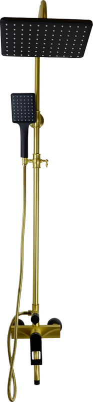 Душевая стойка Bronze de Luxe Element EL77GB золото, черный